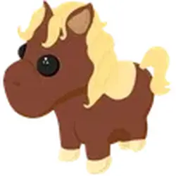 Shetland Pony Dark Brown ADM Adopt Me — Roblox, лот №244379