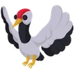 Red Crowned Crane ADM Adopt Me — Roblox, лот №244871
