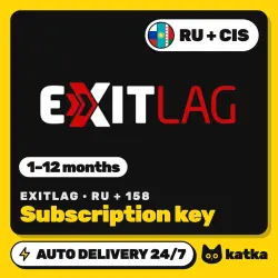 ExitLag Russia + 158 countries 1/3/12 months — subscription key PC/Mobile | AUTO 24/7