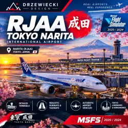 RJAA TOKYO NARITA DRZEWIECKI DESIGN MSFS 2020/2024