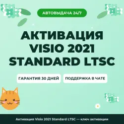 Активация Visio 2021 Standard LTSC — ключ активации