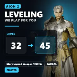 Aion 2 Leveling: Story Legend Weapon 1000 Gs · level 32 → level 45 | GLOBAL | Piloted