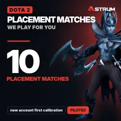 Dota 2 Placement Matches: 10 placement matches · new account first calibration | Piloted