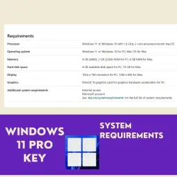 Windows 11 Pro activation key (online activation)