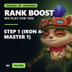 League of Legends (LoL) Rank Boost: step 1 (Iron 4–Master 1) | ME | Piloted