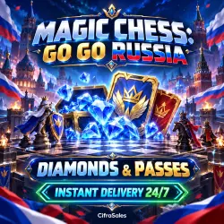 Magic Chess: Go Go (Russia) — DIAMONDS | by ID | Instant Delivery 24/7