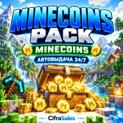 Minecoins Pack — MINECOINS | код | Автовыдача 24/7 — Minecraft, лот №273224