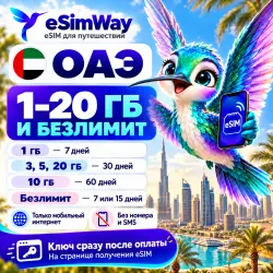 eSIM UAE — mobile data for travel, instant delivery