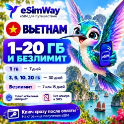 eSIM Vietnam — mobile data for travel, instant delivery