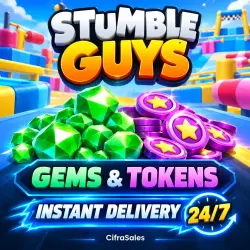 Stumble Guys — GEMS & TOKENS | by ID | Instant Delivery 24/7