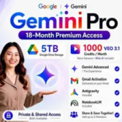 Google One Pro + Gemini AI Pro на 18 месяцев | 5 ТБ | Активация по ссылке