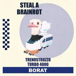 Trenostruzzo Turbo 4000 Secret | любая мутация | Steal a Br… — Roblox, лот №250352
