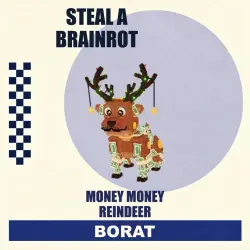 Money Money Reindeer Secret | любая мутация | Steal a Brain… — Roblox, лот №250373