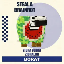 Zibra Zubra Zibralini Mythic | любая мутация | Steal a Brai… — Roblox, лот №250398