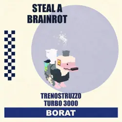 Trenostruzzo Turbo 3000 Brainrot God (любая мутация) Steal … — Roblox, лот №250423