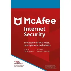 McAfee Internet Security (2024) 10 Devices 1 Year | Subscription Key | GLOBAL