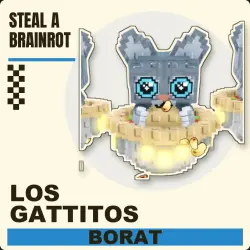 Los Gattitos Brainrot God | любая мутация | Steal a Brainro… — Roblox, лот №250429