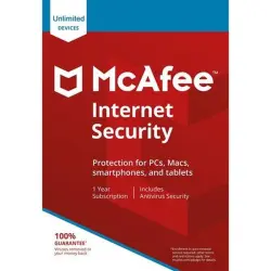 McAfee Internet Security 2019 - 1 Year - Unlimited devices | Subscription Key | EUROPE