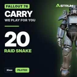 Fallout 76 Carry: 20 × Raid Snake | Xbox | Piloted