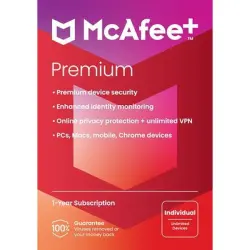 McAfee+ Premium 1 Device 1 Year | Subscription Key | GLOBAL