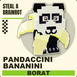 Pandaccini Bananini Legendary (любая мутация) | Steal a Bra… — Roblox, лот №250436