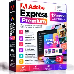 Adobe Express Premium – 12 Months | Official Gift Link | Personal Account