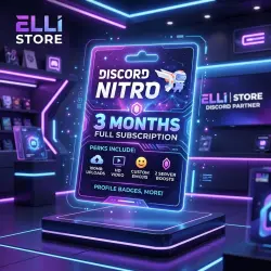 Discord NITRO FULL: Подписка на 3 месяца с быстрым подключением для вашего аккаунта |Elli