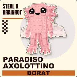 Paradiso Axolottino Secret (любая мутация) Steal a Brainrot… — Roblox, лот №250492