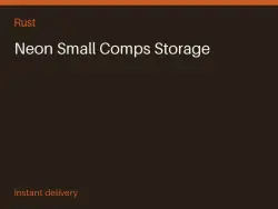 Neon Small Comps Storage #557302854 — Rust, лот №263104