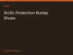 Arctic Protection Burlap Shoes #566494602 — Rust, лот №263126