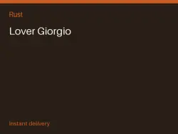 Lover Giorgio #571813149 — Rust, лот №273258
