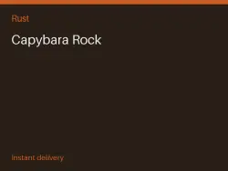 Capybara Rock #575071777 — Rust, лот №263153