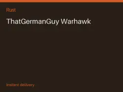 ThatGermanGuy Warhawk #569999895 — Rust, лот №263158