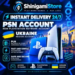 AUTO DELIVERY 24/7 | PSN Account Ukraine | Brand New PlayStation Account