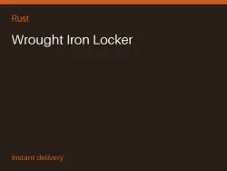 Wrought Iron Locker #563645207 — Rust, лот №263237