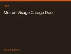 Molten Visage Garage Door #571156116 — Rust, лот №263208