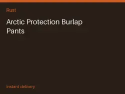 Arctic Protection Burlap Pants #569181670 — Rust, лот №263213