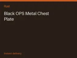 Black OPS Metal Chest Plate #573434741 — Rust, лот №263232