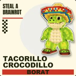 Tacorillo Crocodillo Secret | любая мутация | Steal a Brain… — Roblox, лот №278437