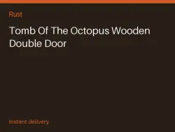 Tomb Of The Octopus Wooden Double Door #571632379 — Rust, лот №273271