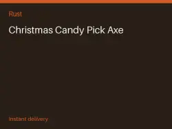 Christmas Candy Pick Axe #568565020 — Rust, лот №263265