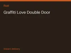 Graffiti Love Double Door #567564538 — Rust, лот №263326