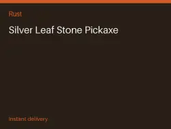 Silver Leaf Stone Pickaxe #566942437 — Rust, лот №263334
