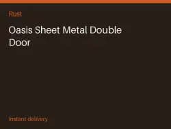 Oasis Sheet Metal Double Door #570105302 — Rust, лот №273289