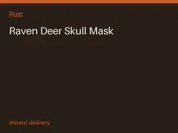 Raven Deer Skull Mask #575732548 — Rust, лот №273291