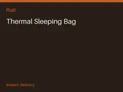 Thermal Sleeping Bag #575727532 — Rust, лот №263454