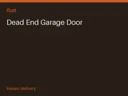 Dead End Garage Door #571353636 — Rust, лот №263479