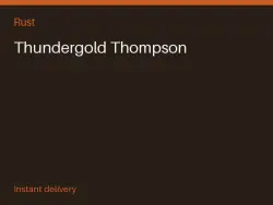 Thundergold Thompson #570364972 — Rust, лот №276238