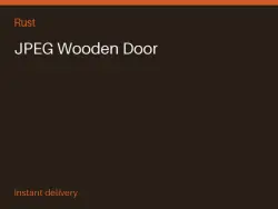 JPEG Wooden Door #565772119 — Rust, лот №263512