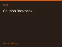 Caution Backpack #561798411 — Rust, лот №263550